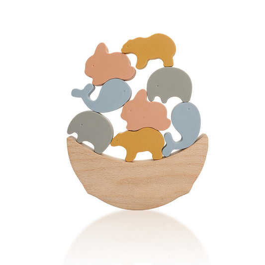 Wooden Animal Stacking Baby Toys